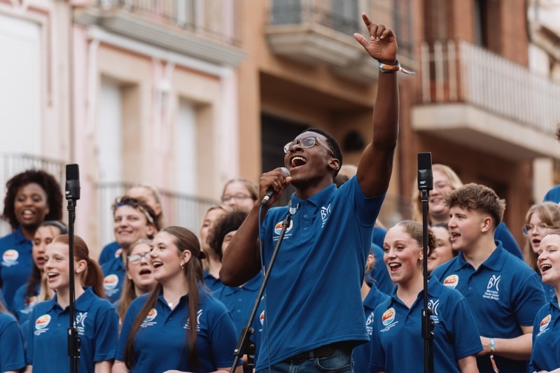 Other image for Youth choir hits top notes representing Great Britain